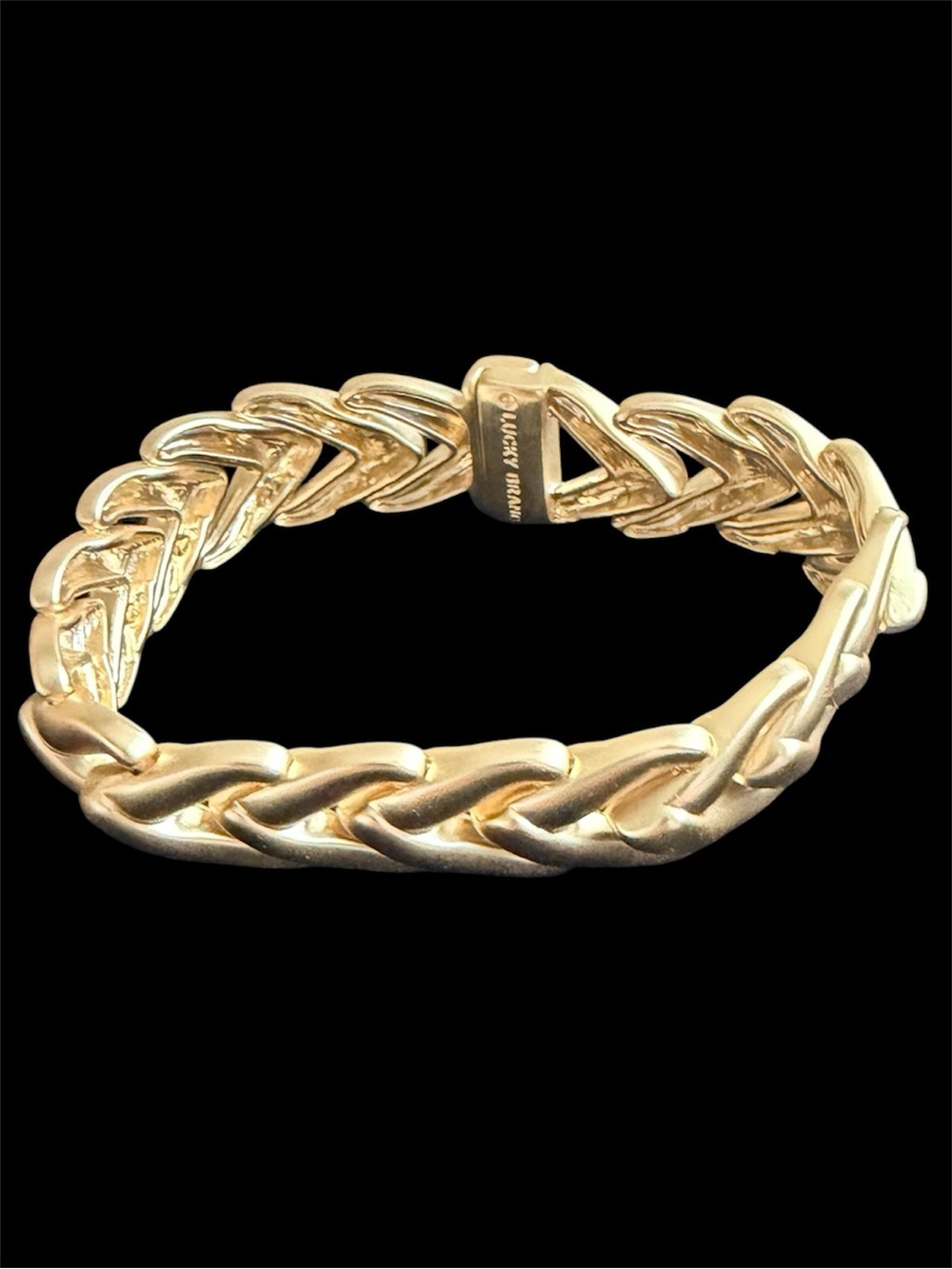 Lucky Brand Gold Braided Chain Bracelet